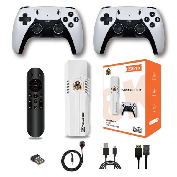 Flick Game & TV Stick (2 wireless Controllers & Remote)