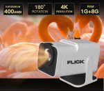 Flick Pro 4K Smart Projector (White)