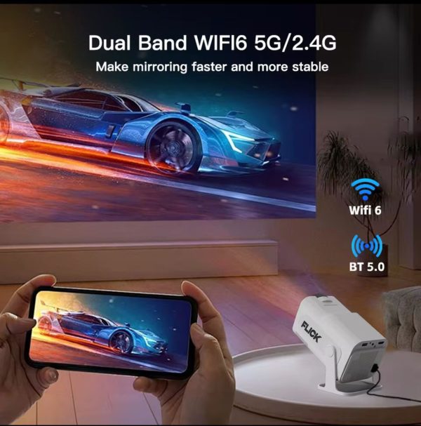 Flick Pro 4K Smart Projector (White)